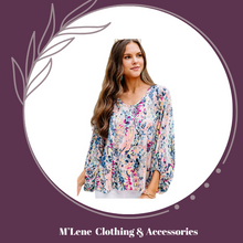 Load image into Gallery viewer, Floral Print Puffy Sleeves Loose Top
