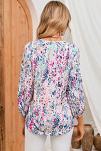 Load image into Gallery viewer, Floral Print Puffy Sleeves Loose Top