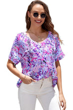 Load image into Gallery viewer, Ladies Pink Floral Print Tee