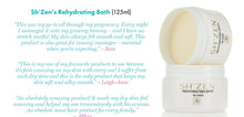 Load image into Gallery viewer, Sh'Zen Rehydrating Bath container with customer testimonials on a white background