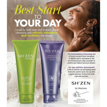 Load image into Gallery viewer, Sh'Zen Spa Additive Sportswash and Harmonising Cleansing Gel with product information