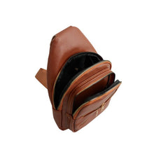 Load image into Gallery viewer, Shoulder Bag With Multiple Zip Pockets - Brown