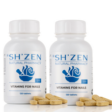 Load image into Gallery viewer, Sh'Zen Vitamins for nails (120 tablets x 2)