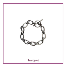 Load image into Gallery viewer, Silver chain bracelet on a white background.