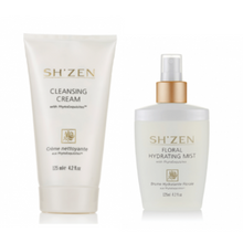 Load image into Gallery viewer, Sh'Zen PhytoExquisites Cleansing Cream (125ml) & Floral Hydrating Mist (125ml)