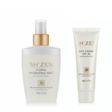 Load image into Gallery viewer, Sh'Zen Phyto Floral Hydrating Mist (125ml) & Day Cream SP30 (50ml)