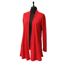 Load image into Gallery viewer, Cherry red open front jacket