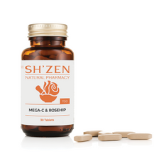 Load image into Gallery viewer, Sh'Zen Mega-C & Rosehip tablets (30)