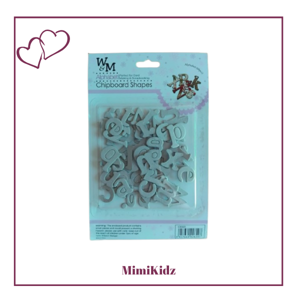Alphabet Chipboard Shapes