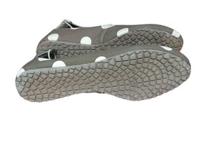 Baruch Shoes - Brown & White Polkadots - Size 7
