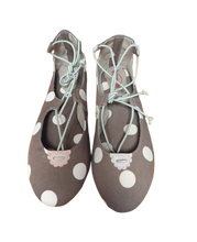 Load image into Gallery viewer, Baruch Shoes - Brown &amp; White Polkadots - Size 7
