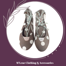 Load image into Gallery viewer, Baruch Shoes - Brown &amp; White Polkadots - Size 7
