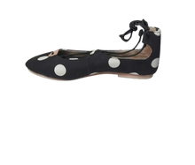Load image into Gallery viewer, Baruch Shoes - Black with White Polkadots - Size 5
