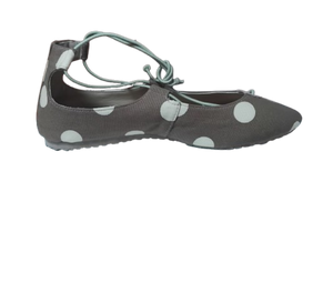 Baruch Shoes - Brown & White Polkadots - Size 7