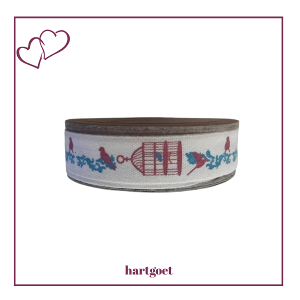 Printed Ribbon - Bird Cages