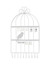 Load image into Gallery viewer, Metal Bird Cage Jewellery Hanger - White
