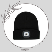 Load image into Gallery viewer, Beanie with LED light - Black
