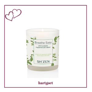 Sh'Zen Breathe Easy Luxury Soy Massage Candle