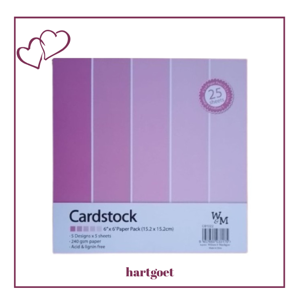 Cardstock  - Small - Pink