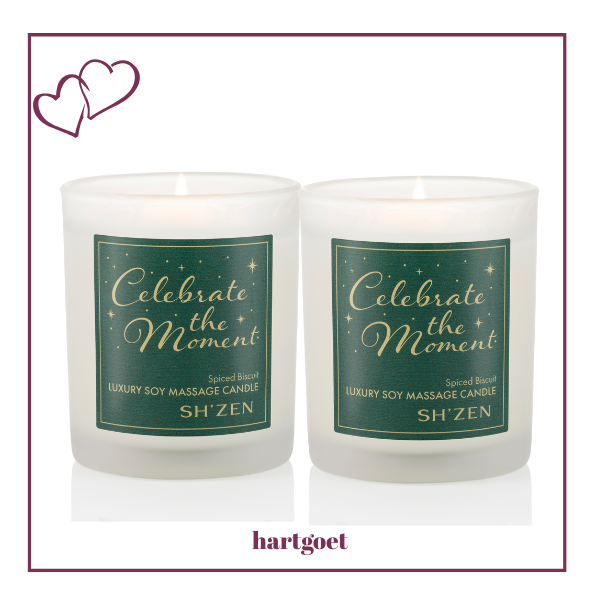 Sh'Zen Celebrate The Moment Luxury Soy Massage Candle x 2