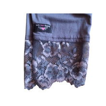 Load image into Gallery viewer, Leggings - Dark Grey with lace trim
