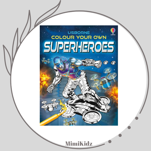 Colour Your Own Superheroes