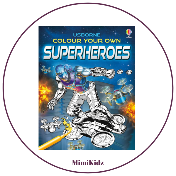 Colour Your Own Superheroes
