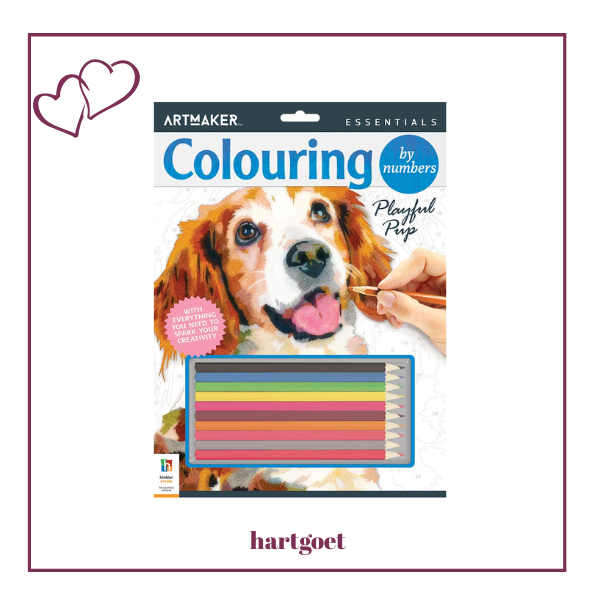 Colouring by Numbers - Playful Pup