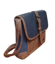 Load image into Gallery viewer, Cotton Road Slingbag with buckle - Blue
