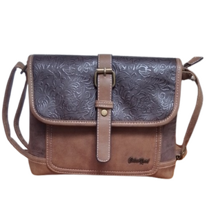 Cotton Road Slingbag with buckle - Coffee