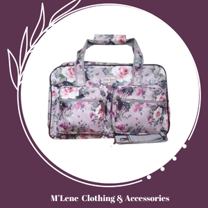 Cotton Road Travel Bag - Floral - Lilac & Pink