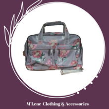 Load image into Gallery viewer, Cotton Road Overnight Bag - Grey &amp; Pink Protea
