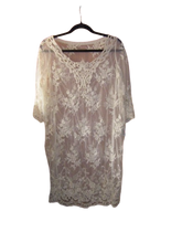 Load image into Gallery viewer, Lace Dress &amp; Sleeveless Shift Dress - Cream - XL
