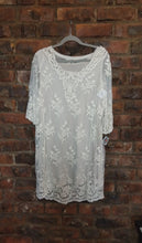 Load image into Gallery viewer, Lace Dress &amp; Sleeveless Shift Dress - Cream - XL
