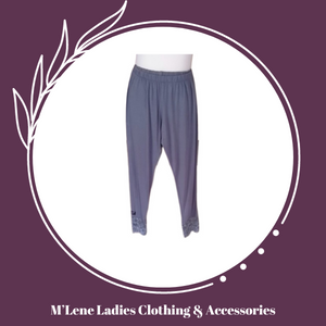 Leggings - Dark Grey with lace trim