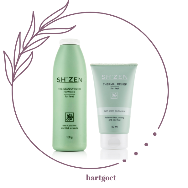 Sh'Zen Deodorising Powder & Thermal Relief for feet