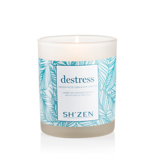 Sh'Zen Destress Luxury Soy Massage Candle