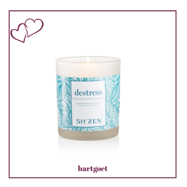 Sh'Zen Destress Luxury Soy Massage Candle
