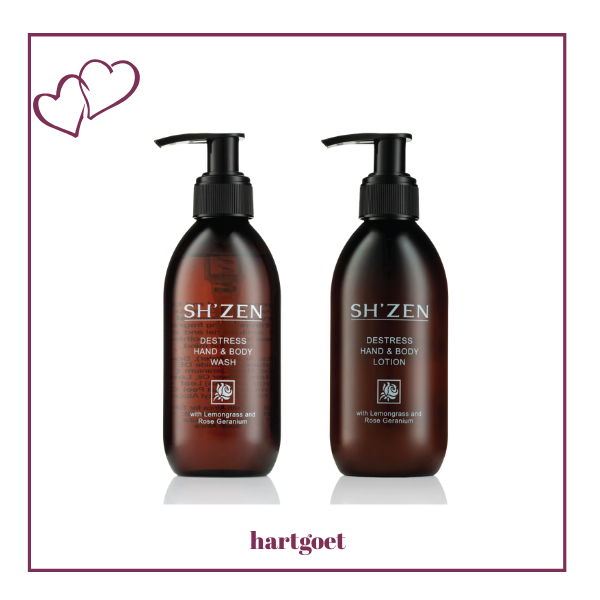 Sh'Zen Destress Hand & Body Wash and Lotion