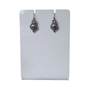 Miglio Chrystal Armour drop earrings