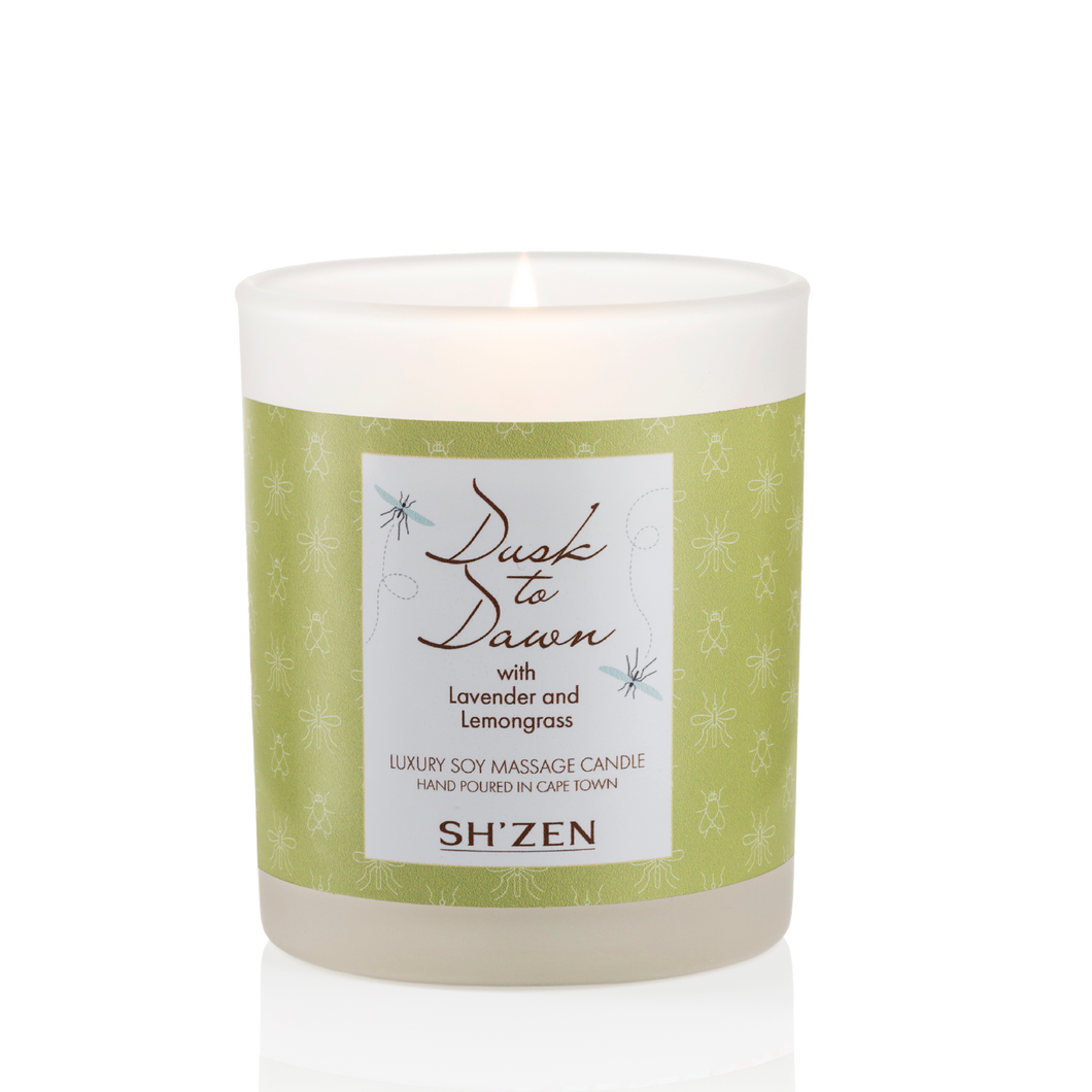 Sh'Zen Dusk to Dawn Luxury Soy Massage Candle