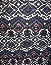 Load image into Gallery viewer, Winter Mini Skirt - Black/Grey/Blue/Pink Aztec Design

