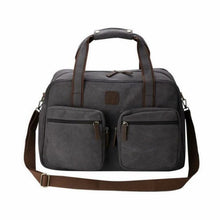 Load image into Gallery viewer, Escape Classic Canvas Weekender Bag - Dark Grey
