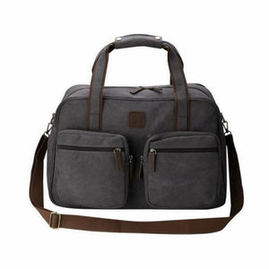 Escape Classic Canvas Weekender Bag - Dark Grey