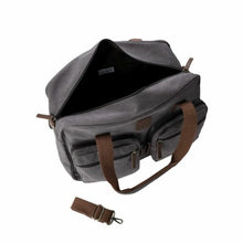 Load image into Gallery viewer, Escape Classic Canvas Weekender Bag - Dark Grey
