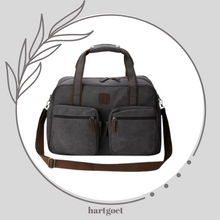 Load image into Gallery viewer, Escape Classic Canvas Weekender Bag - Dark Grey
