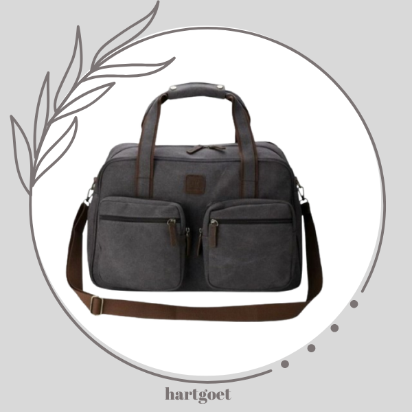 Escape Classic Canvas Weekender Bag - Dark Grey