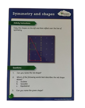 Load image into Gallery viewer, Greenbean Geoboards Activity Cards - Symmetry and Shapes
