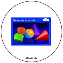 Load image into Gallery viewer, Greenbean Geometric Solids Activity Cards
