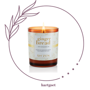 Sh'Zen Ginger Bread Luxury Soy Massage Candle